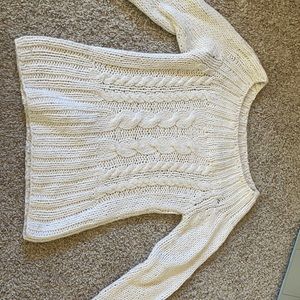 Beautiful open neck wool sweater